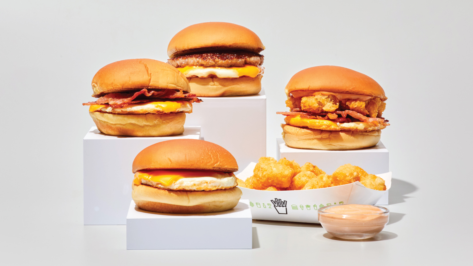 Breakfast Menu - Burgers and Hot Dogs